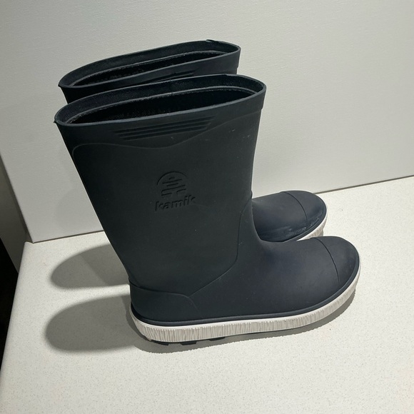 Kamik Kids Navy/Black Rain Boots - Picture 4 of 9